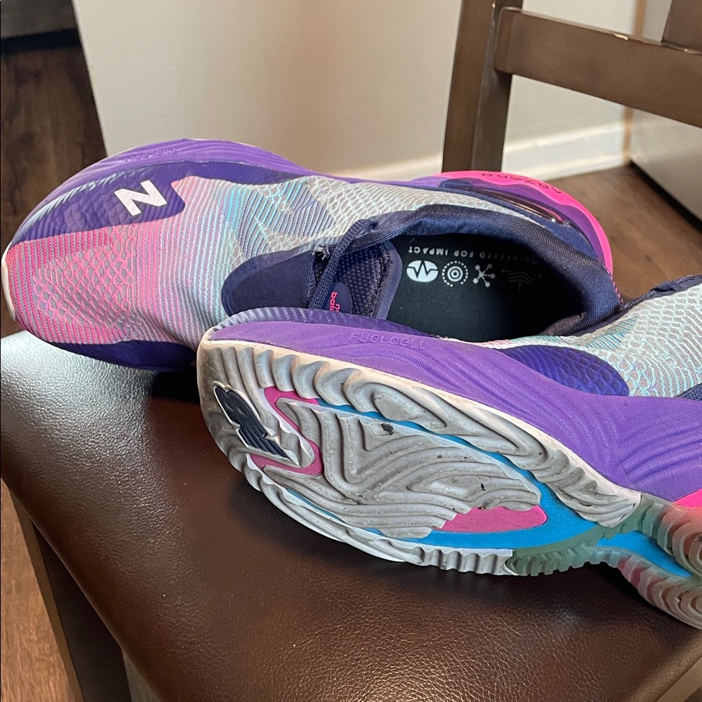 New Balance Blue, Pink & Purple Men’s Running Sneakers - Picture 3 of 5
